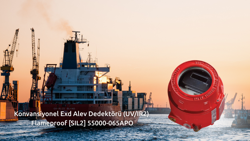 Finder Konvansiyonel Exd Alev Dedektörü (UV/IR2) Flameproof [SIL2] 55000-065APO